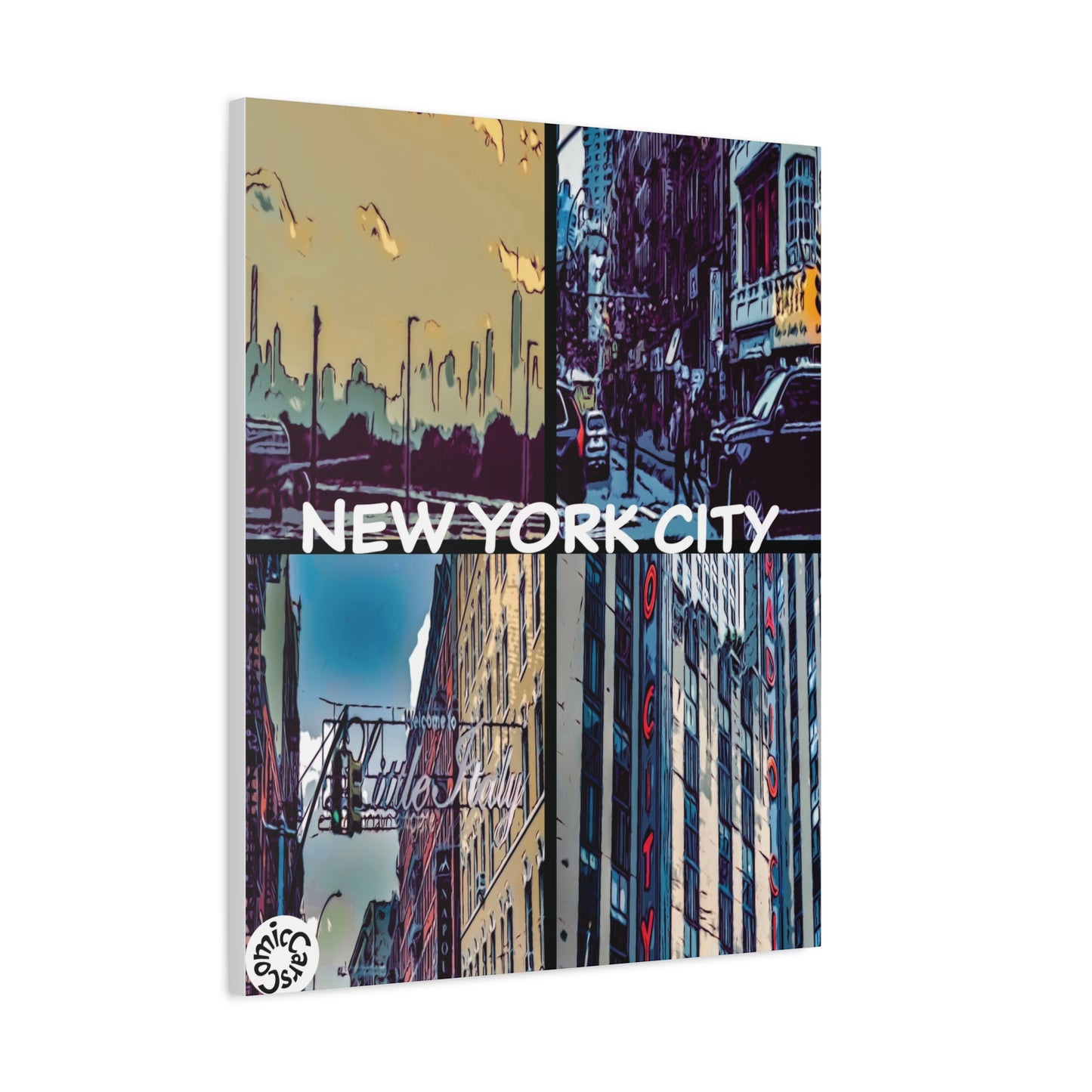 New York City Collection Matte Canvas Wall Art Urban Home Decor