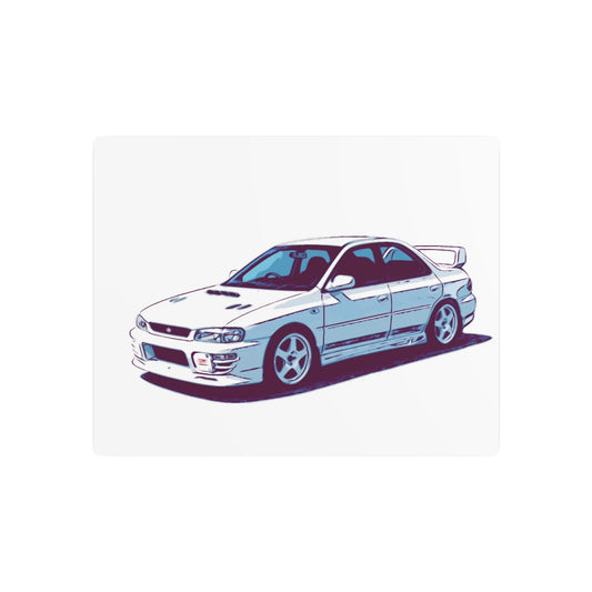 White Line Legacy – JDM Performance Sedan Comic Wall Art