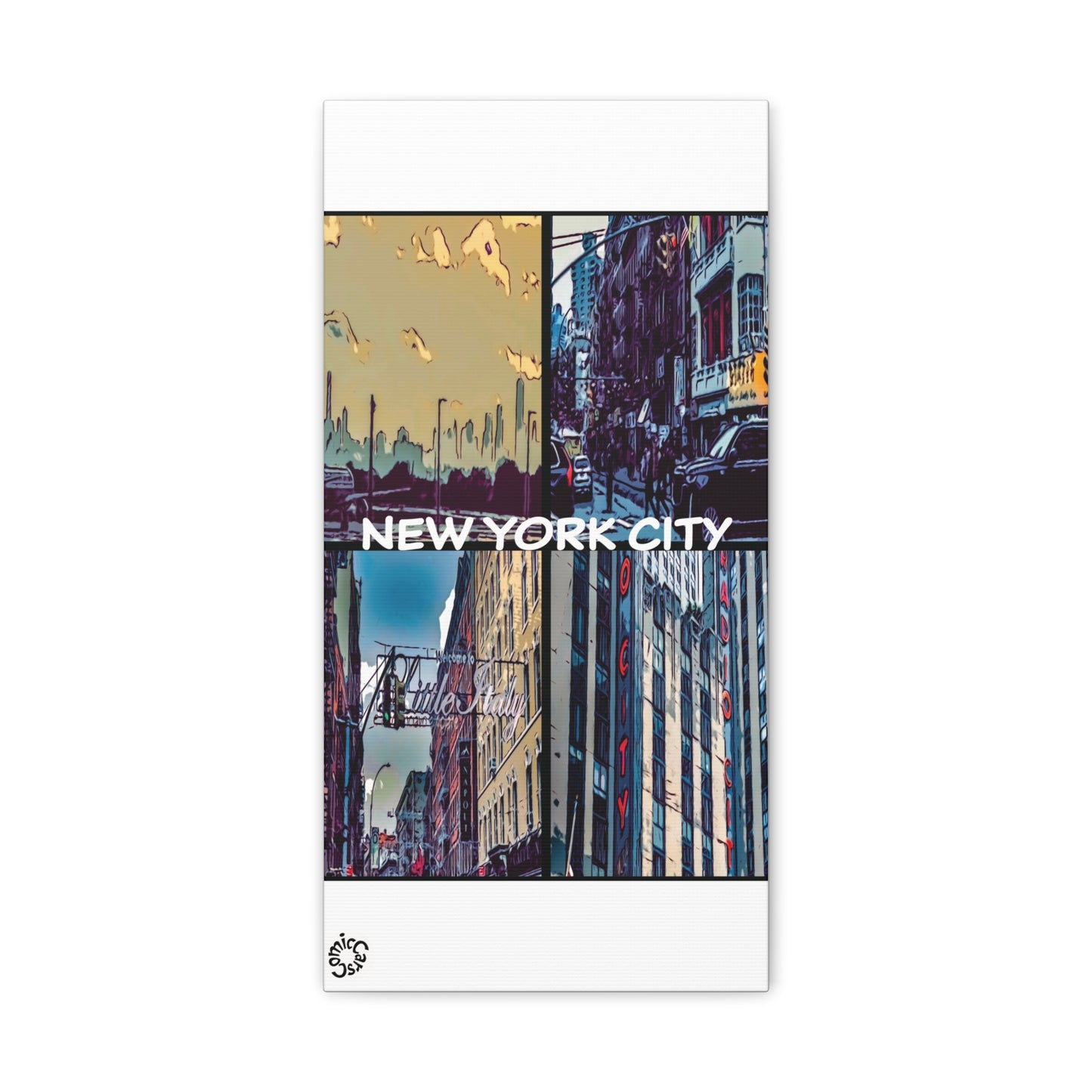 New York City Collection Matte Canvas Wall Art Urban Home Decor