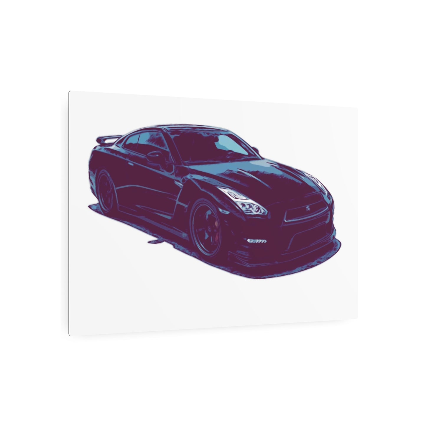 Torque After Dark – Street-Dominant Performance Coupe Comic Car Wall Art