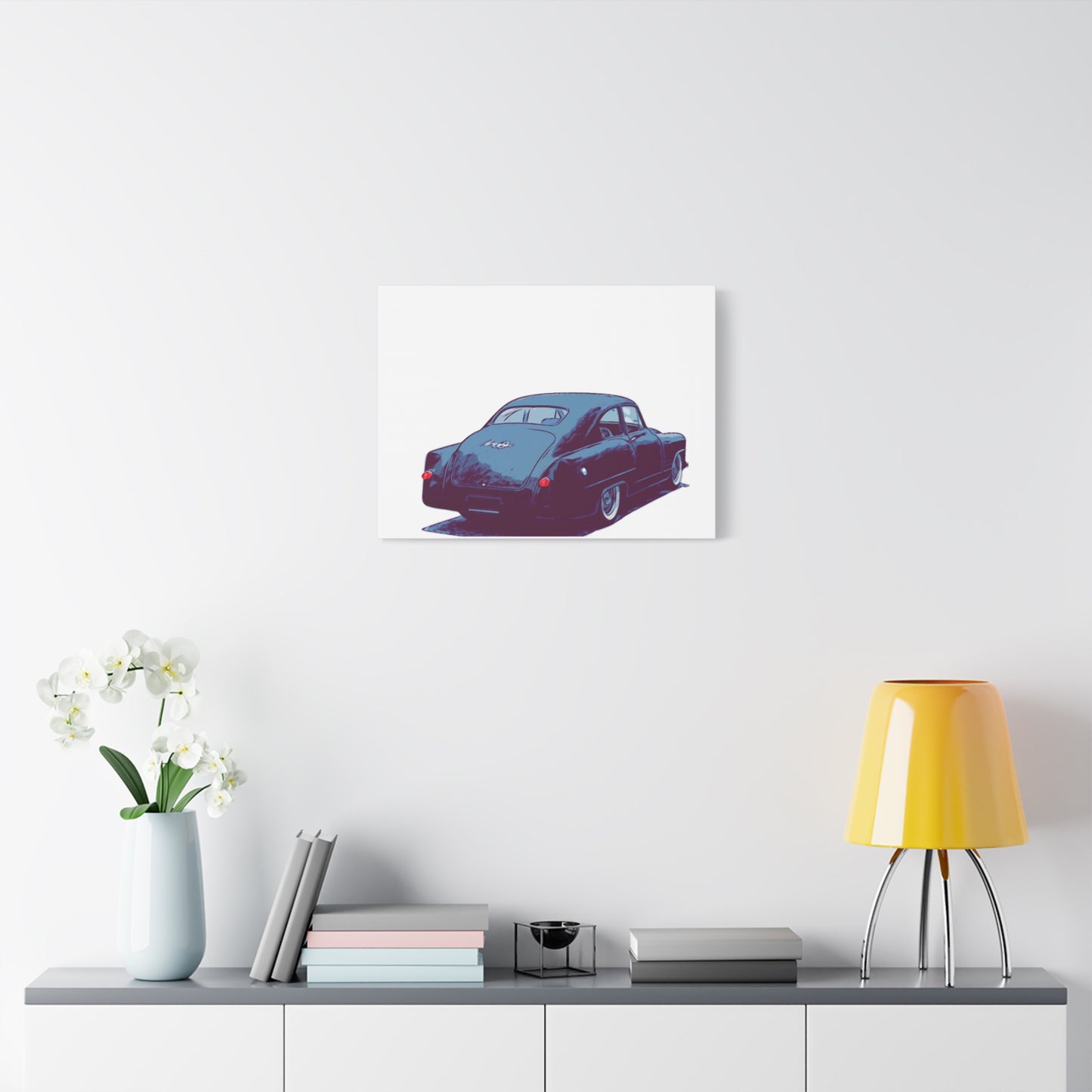 Taildrag Tradition – Vintage Custom Coupe Comic Wall Art