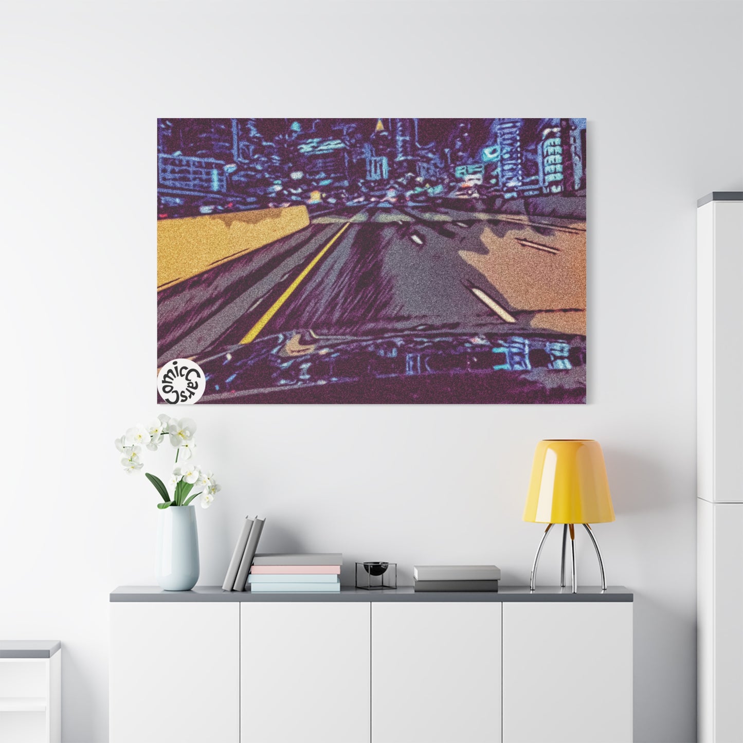 Atlanta Night Cruises, City, Matte Canvas Wall Art