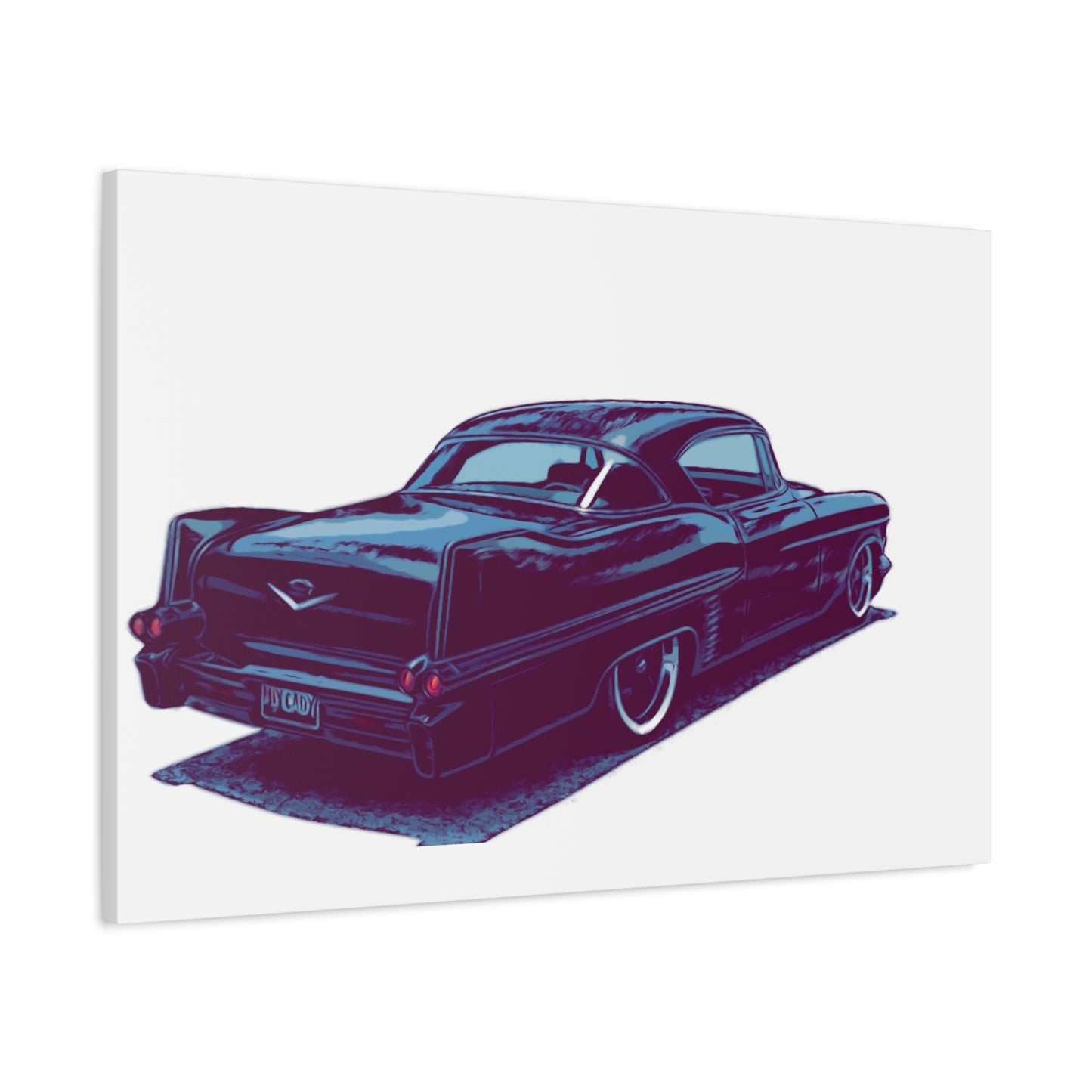 Tailfin After Hours – Vintage Luxury Cruiser Comic Car Wall Art