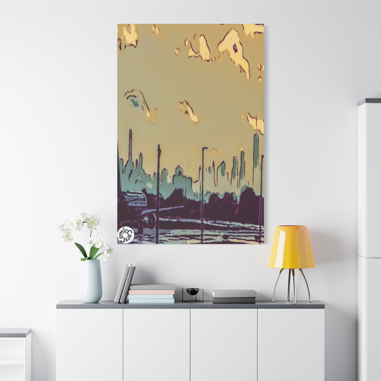 New York City JFK Airport Matte Canvas Wall Art Urban Home Decor