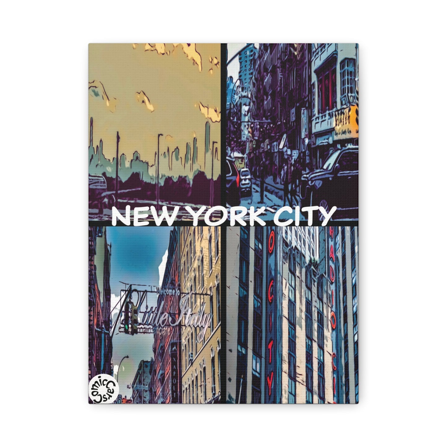 New York City Collection Matte Canvas Wall Art Urban Home Decor