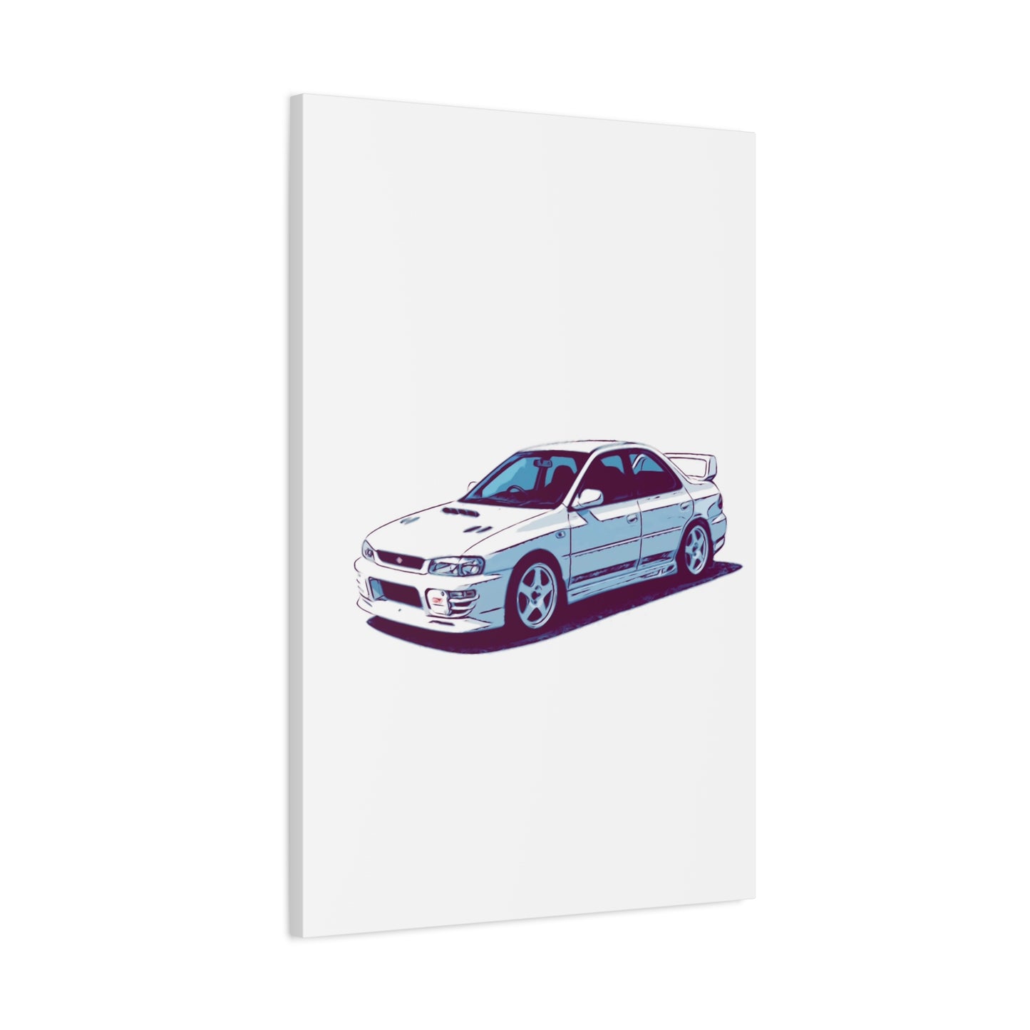 White Line Legacy – JDM Performance Sedan Comic Wall Art
