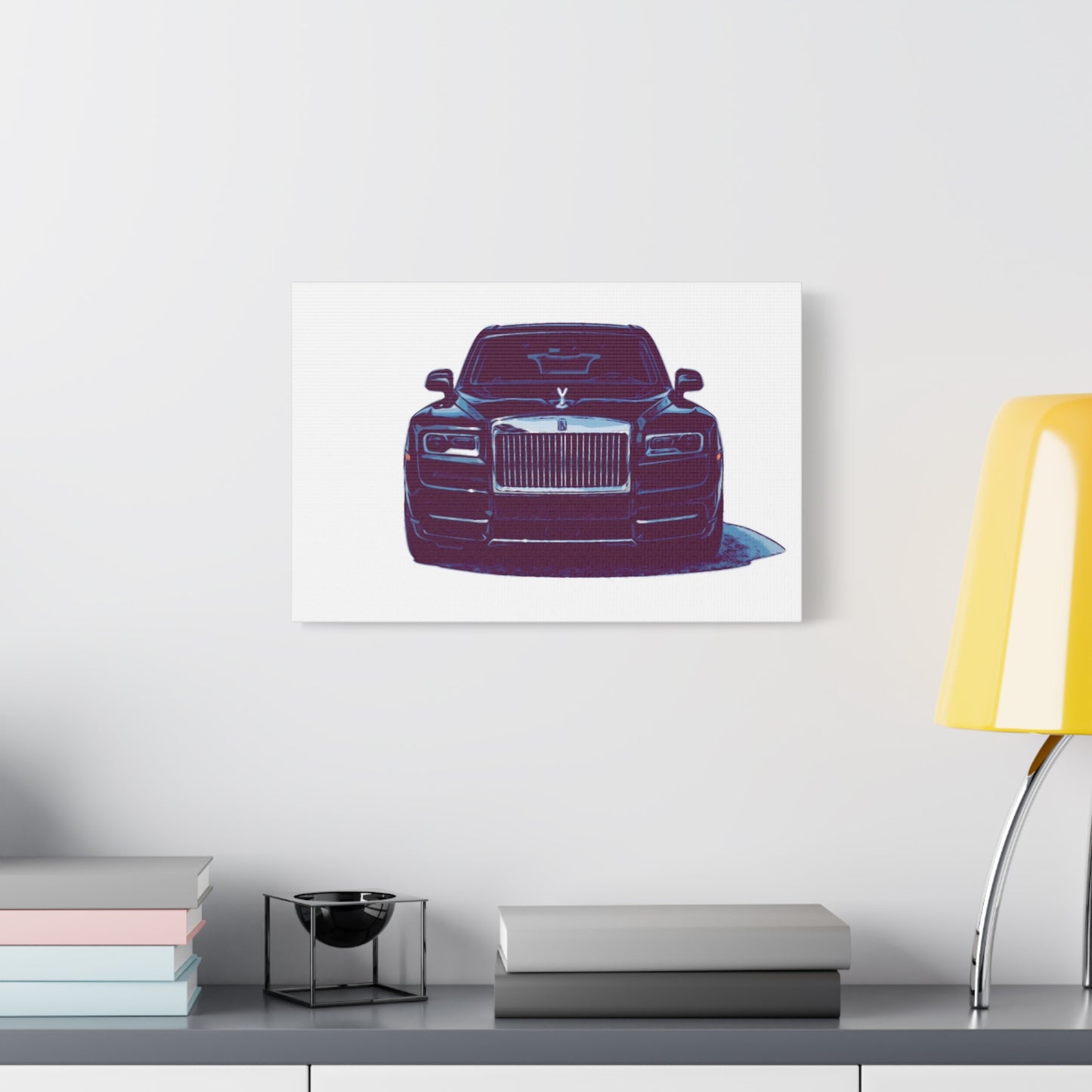 Silent Authority – Luxury Sedan Comic Wall Art