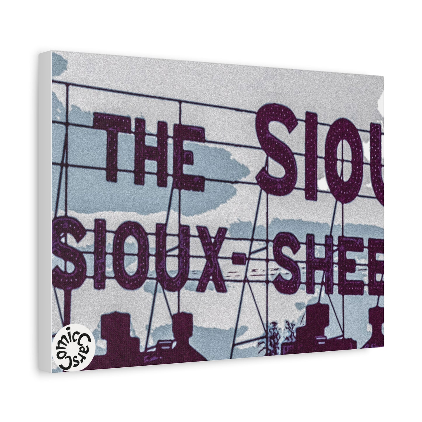 Sioux Falls City Matte Canvas Wall Art Urban Decor