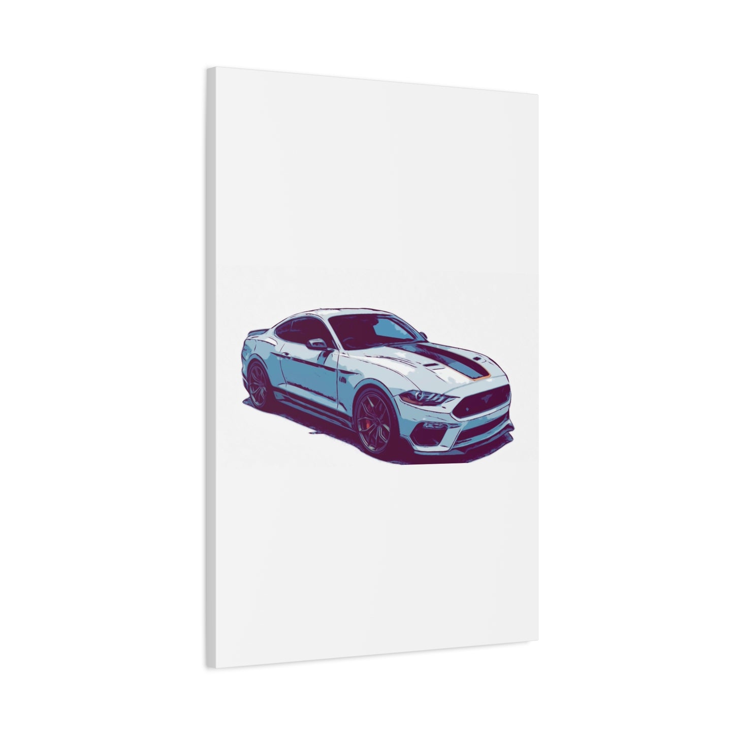 Track-Bred Street Coupe – Modern Performance Comic Car Wall Art