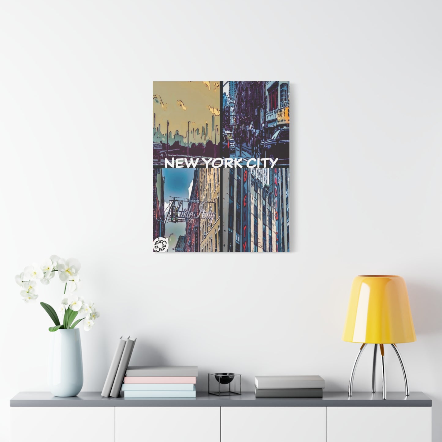 New York City Collection Matte Canvas Wall Art Urban Home Decor