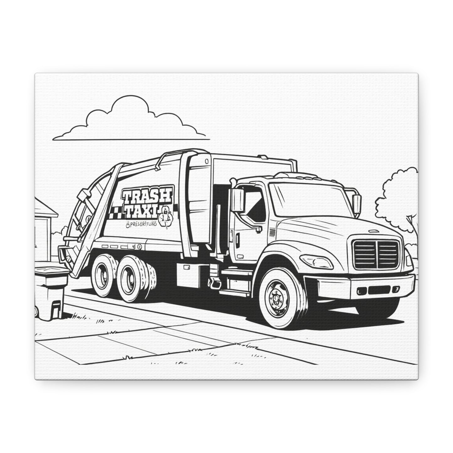 Automotive Coloring Canvas for Kids – Comic Cars™ Garage Art