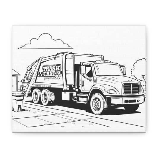 Automotive Coloring Canvas for Kids – Comic Cars™ Garage Art