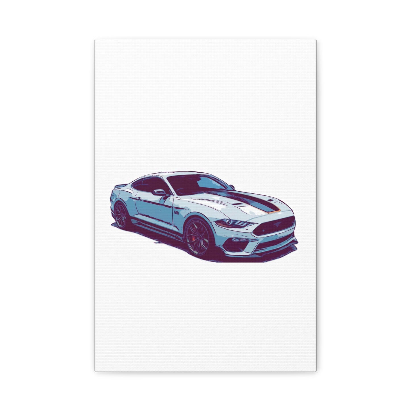 Track-Bred Street Coupe – Modern Performance Comic Car Wall Art