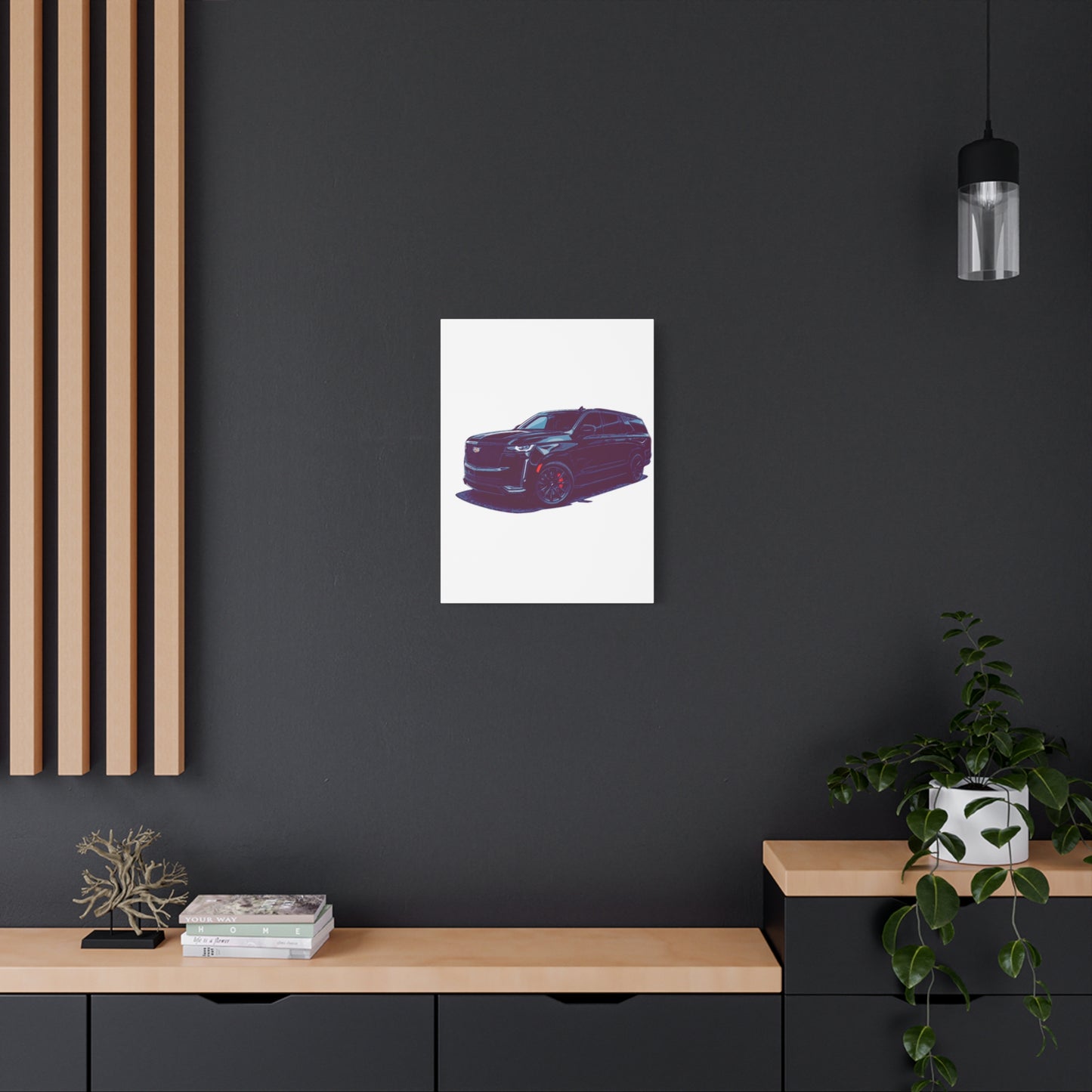 Obsidian Command – Modern Performance SUV Comic Wall Art