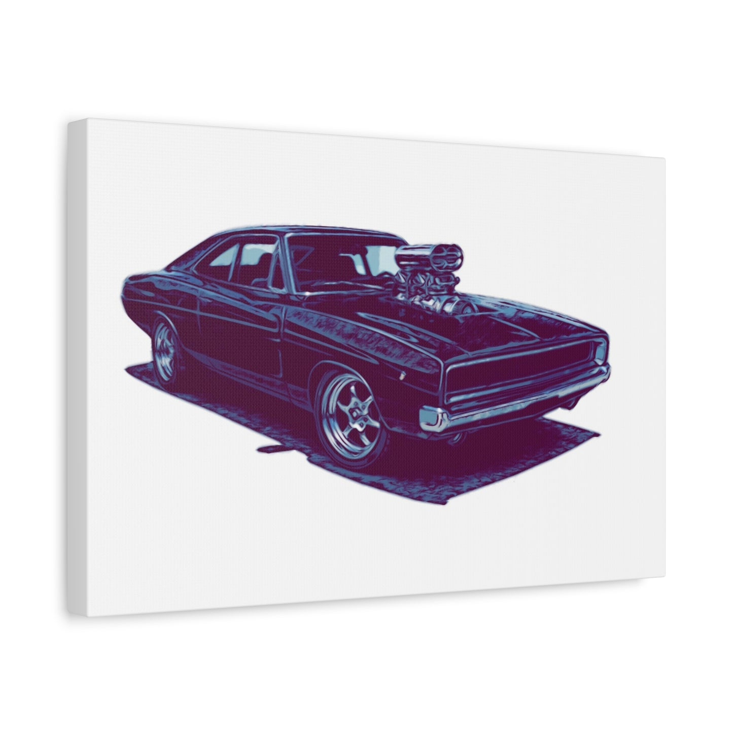 Boosted Legacy – Supercharged Classic Muscle Comic Car Wall Art