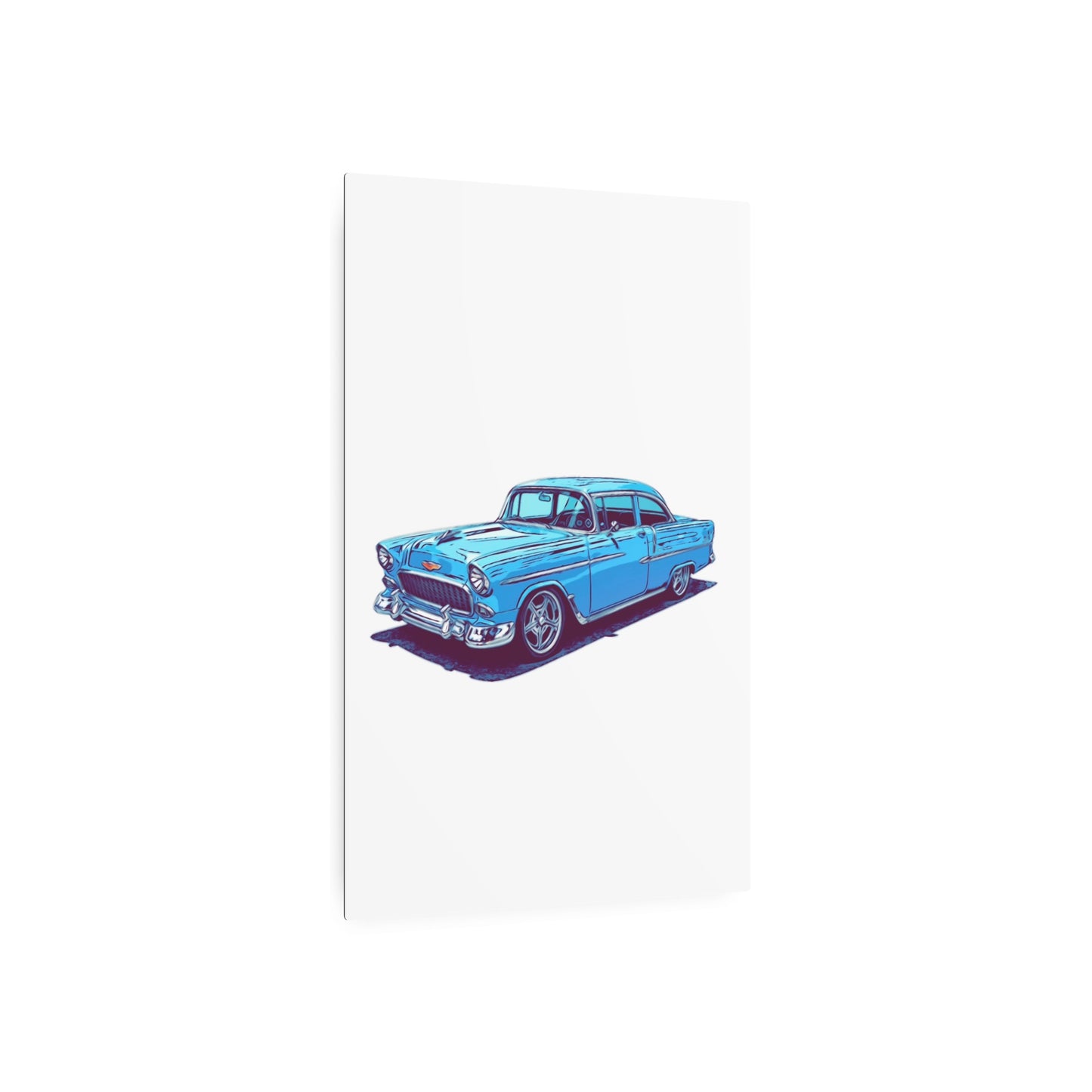 Blue Collar Royalty – Classic American Cruiser Comic Car Wall Art
