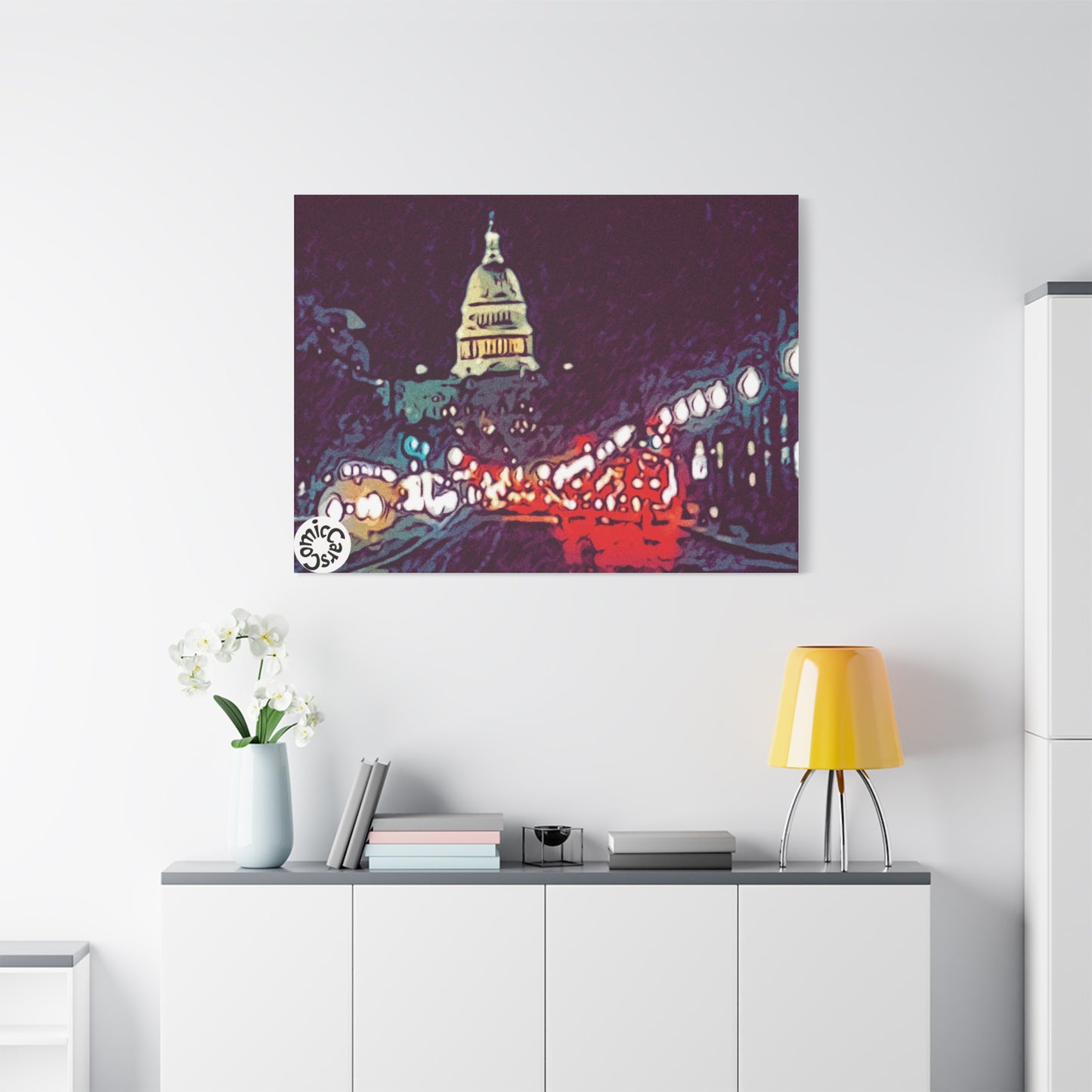 Washington DC Cityscape Matte Canvas Wall Art