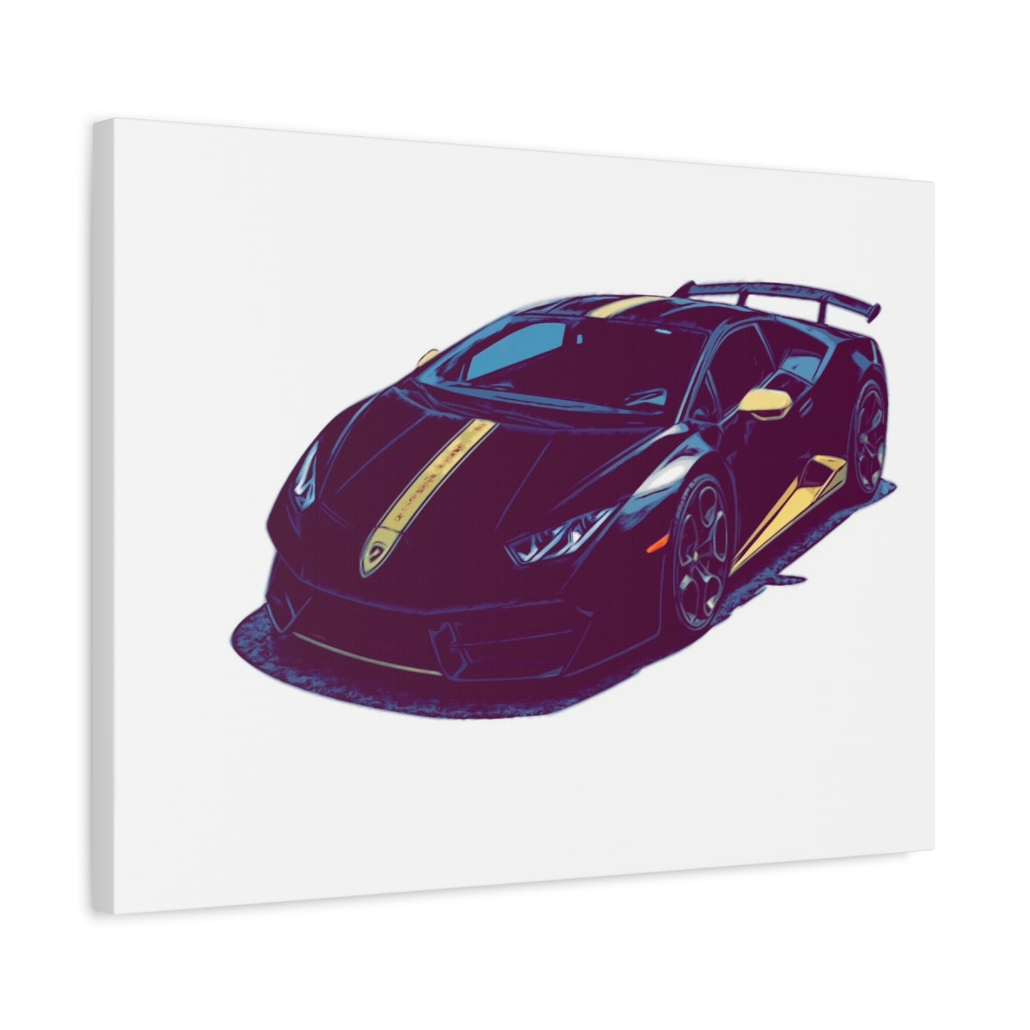 Goldline Fury – Exotic Supercar Comic Wall Art