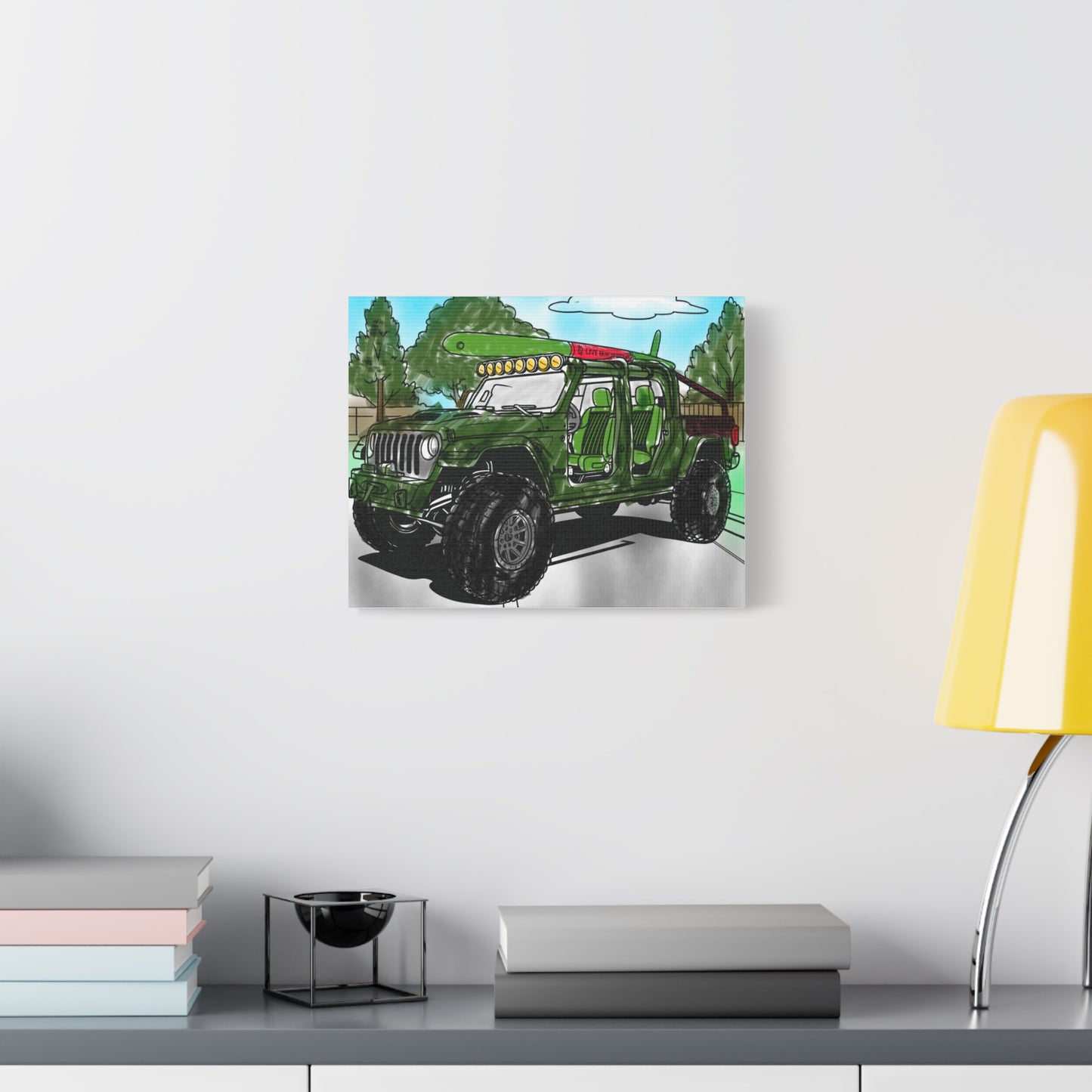 Trail Explorer Adventure – Kids Off-Road Truck Canvas Wall Art