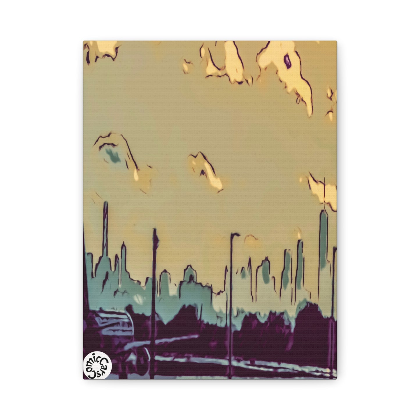 New York City JFK Airport Matte Canvas Wall Art Urban Home Decor