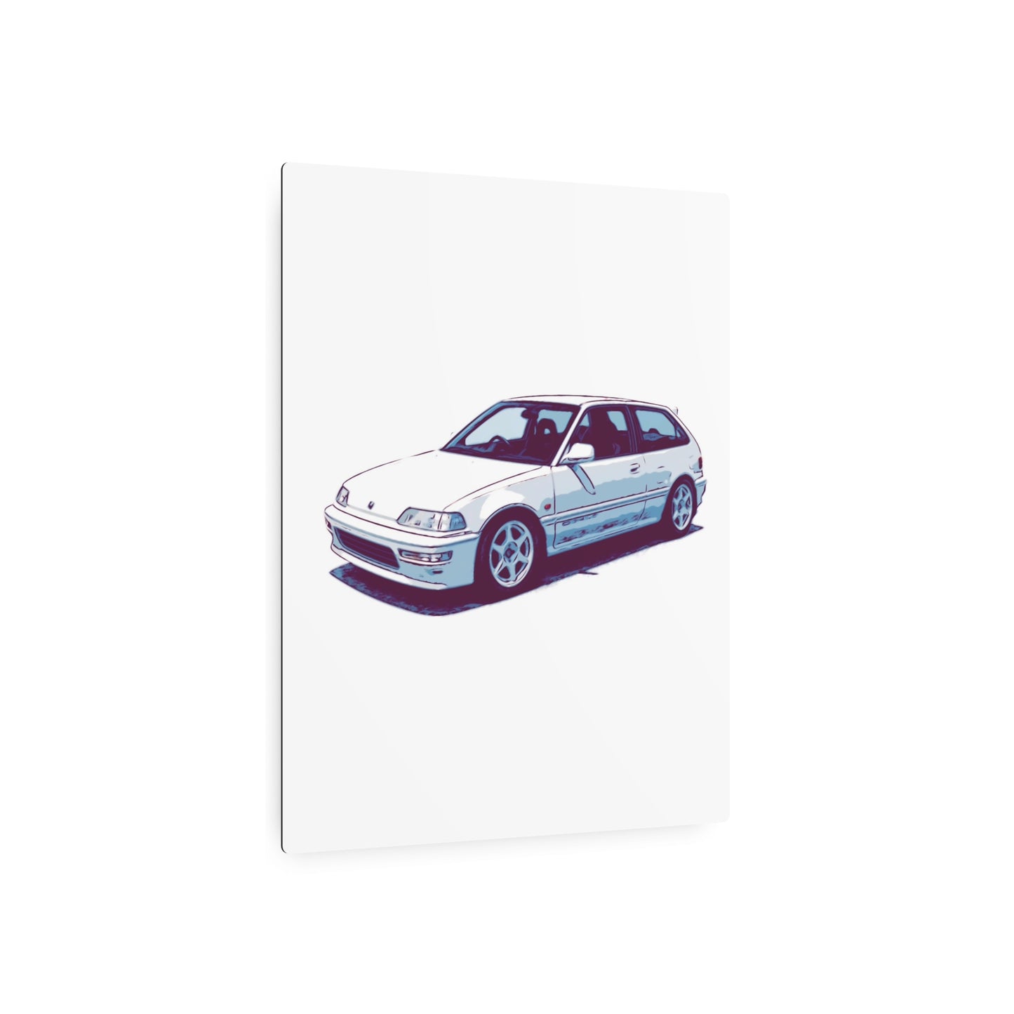 Whitewire Hatch – Compact Street Runner Comic Car Wall Art