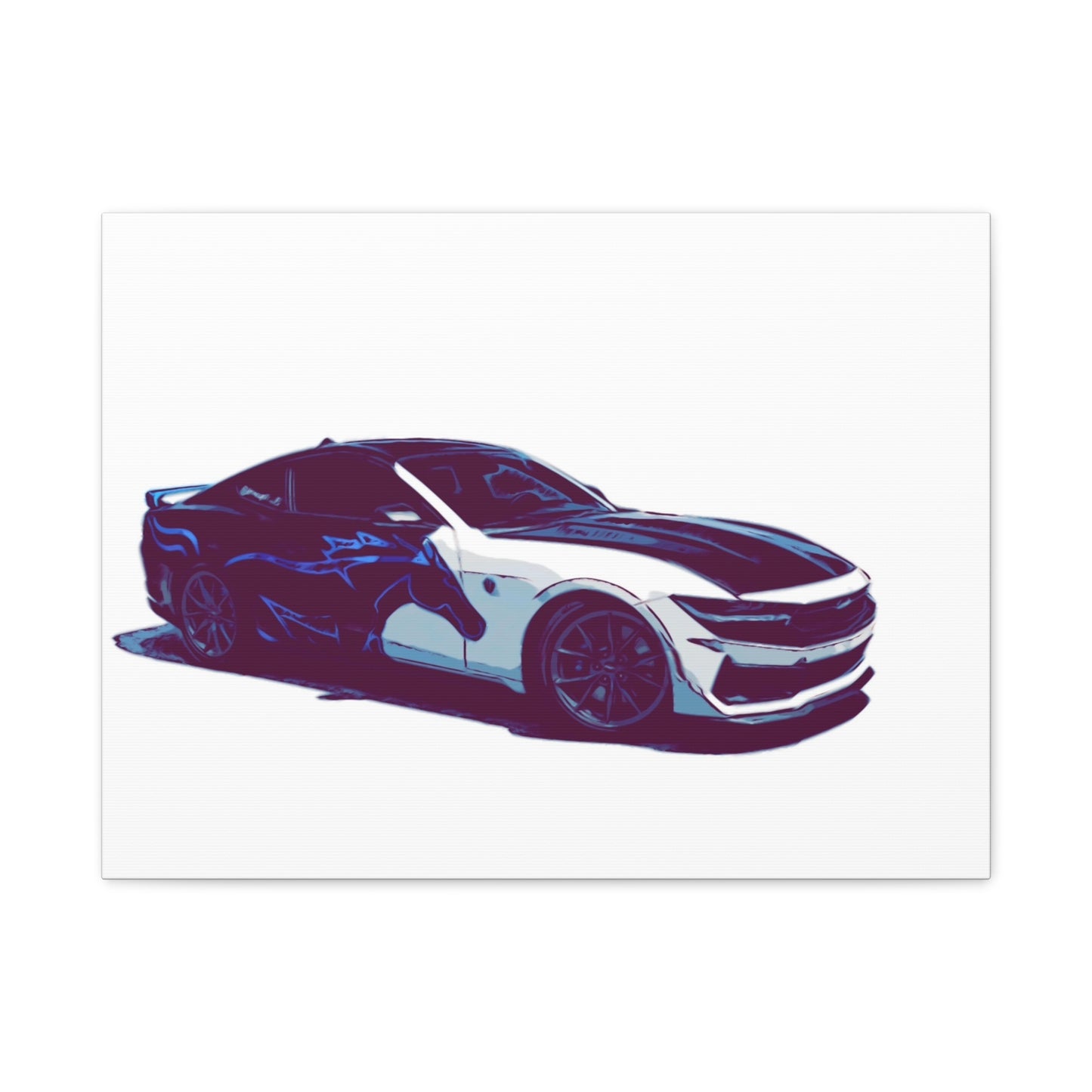 Splitstream Phantom Coupe – Two-Tone Performance Comic Car Wall Art