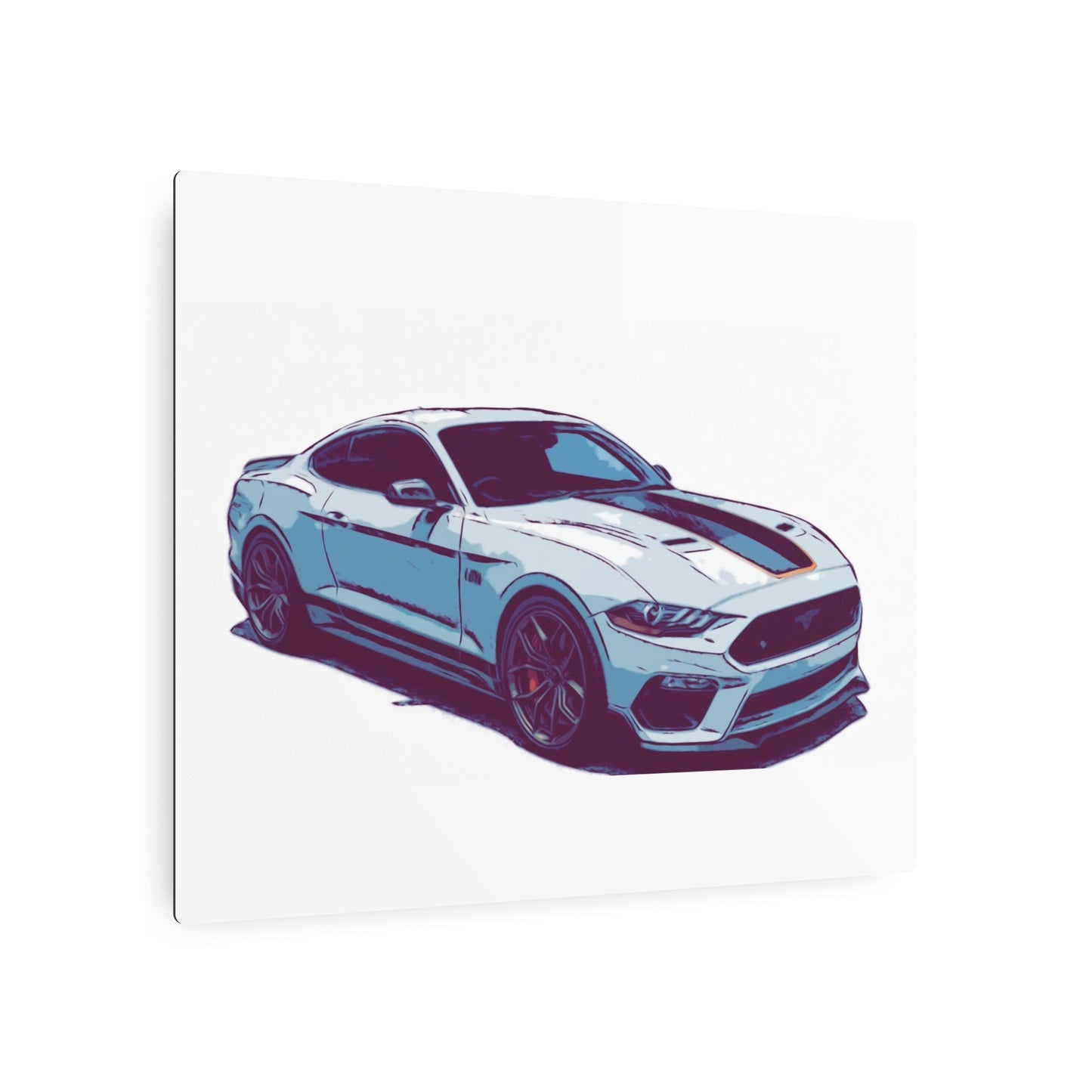 Track-Bred Street Coupe – Modern Performance Comic Car Wall Art