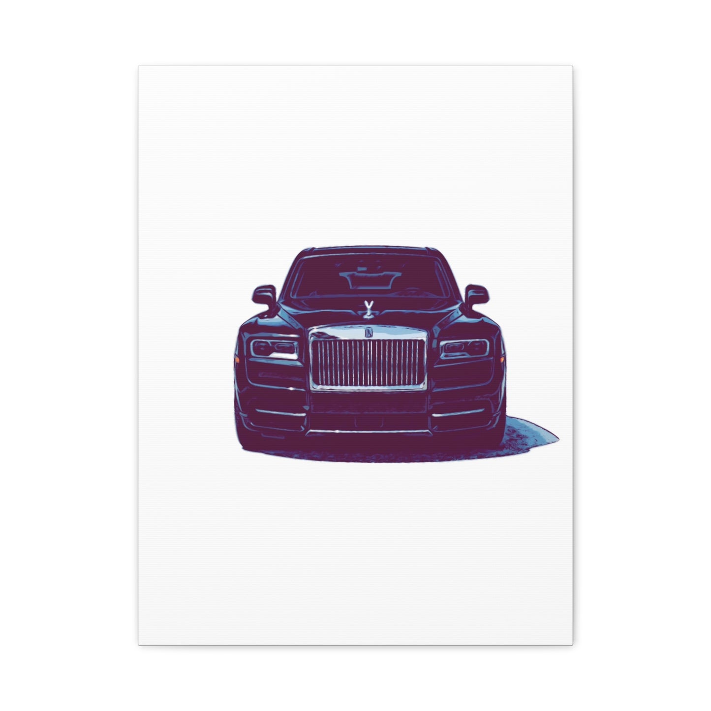 Silent Authority – Luxury Sedan Comic Wall Art