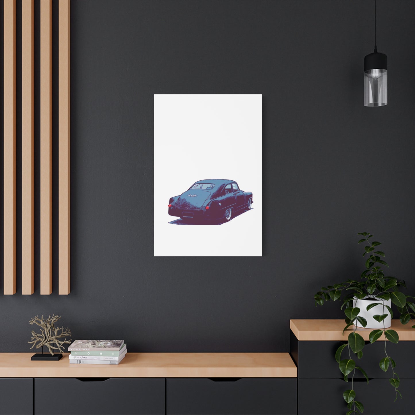 Taildrag Tradition – Vintage Custom Coupe Comic Wall Art