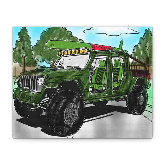 Trail Explorer Adventure – Kids Off-Road Truck Canvas Wall Art
