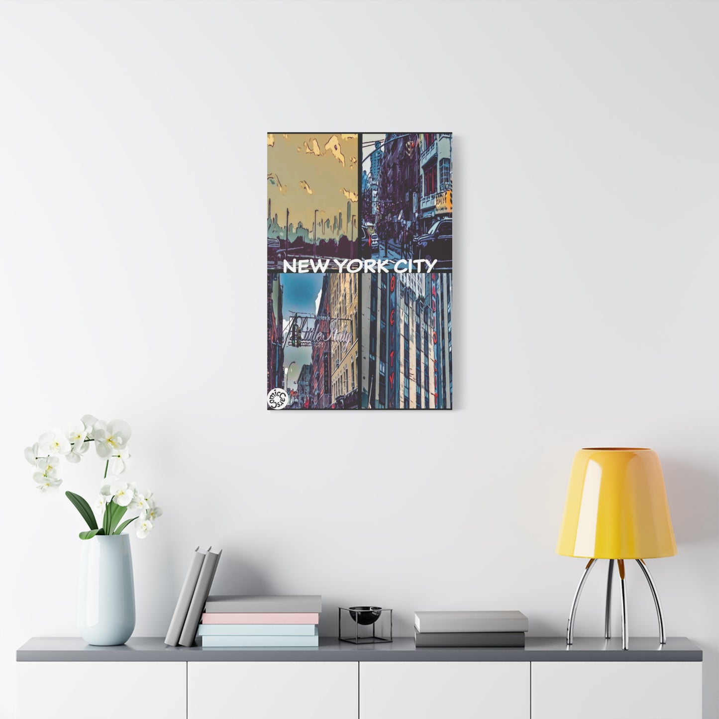 New York City Collection Matte Canvas Wall Art Urban Home Decor