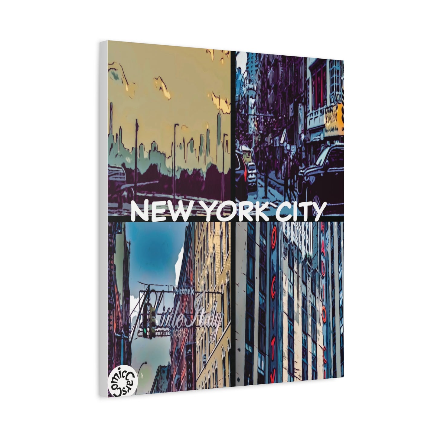 New York City Collection Matte Canvas Wall Art Urban Home Decor