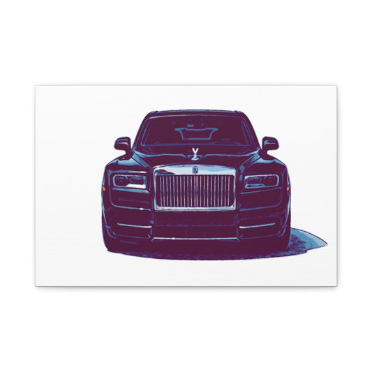 Silent Authority – Luxury Sedan Comic Wall Art