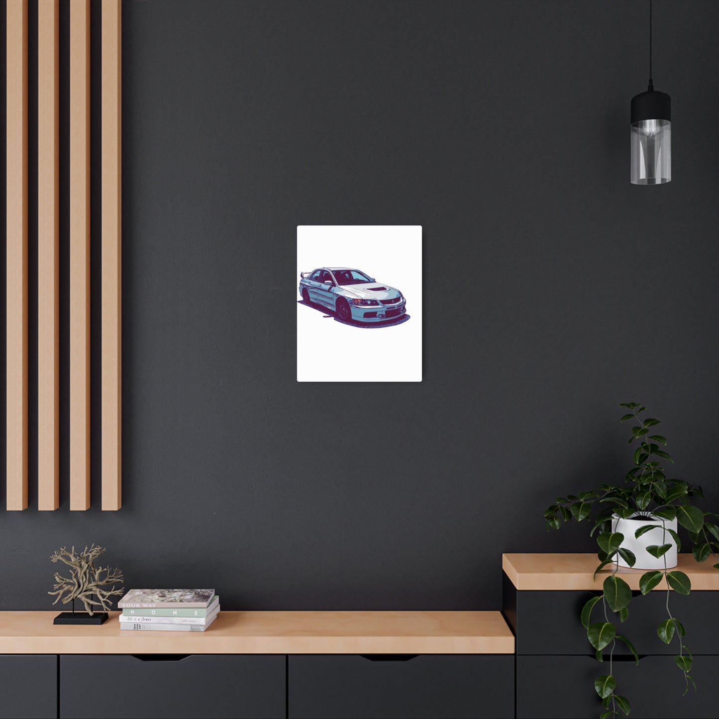 Rally Bloodline – Turbo Performance Sedan Comic Car Wall Art