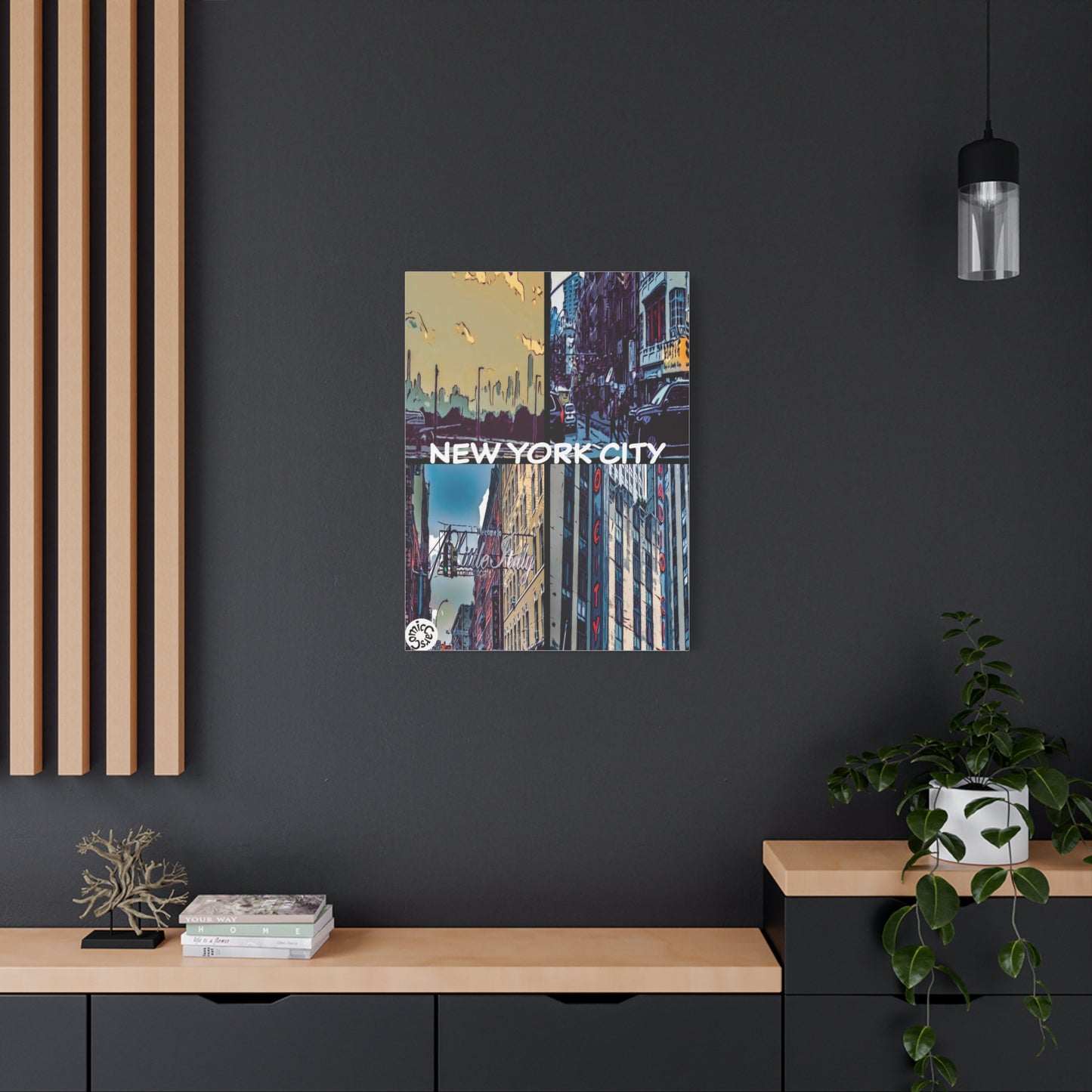 New York City Collection Matte Canvas Wall Art Urban Home Decor