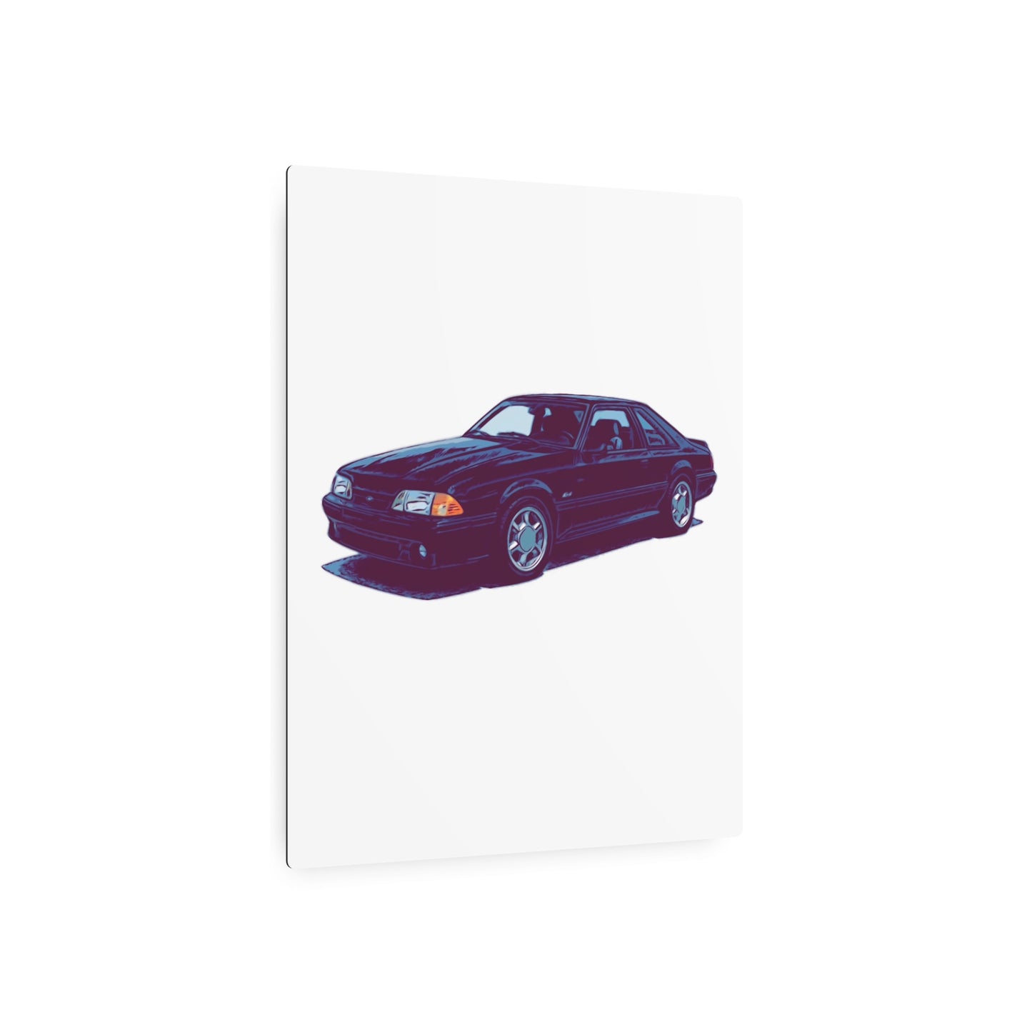 Ironline Notchback – Retro Street Coupe Comic Car Wall Art