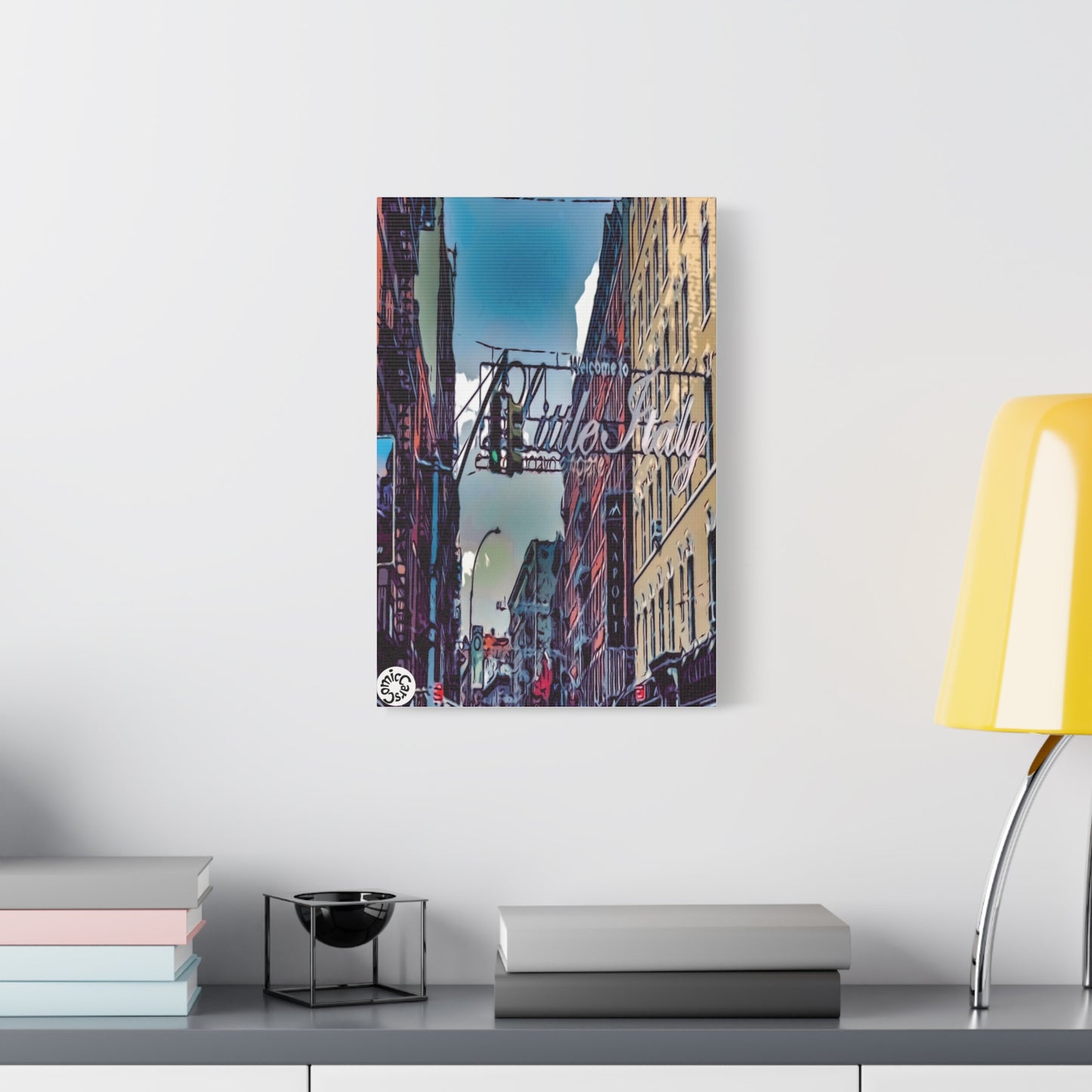 New York City Little Italy Matte Canvas Wall Art Urban Home Decor