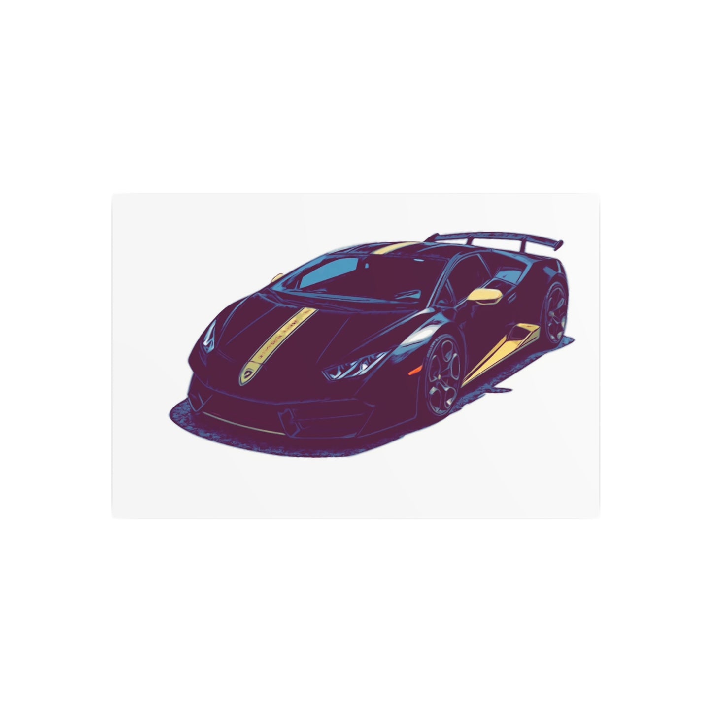 Goldline Fury – Exotic Supercar Comic Wall Art