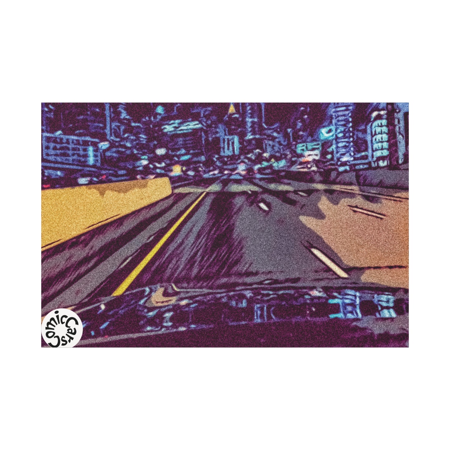 Atlanta Night Cruises, City, Matte Canvas Wall Art