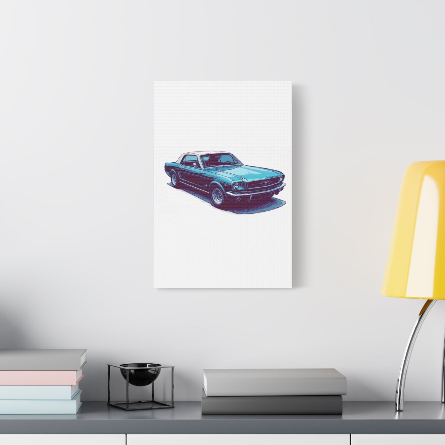 First-Gen Freedom – Classic Pony Car Comic Car Wall Art