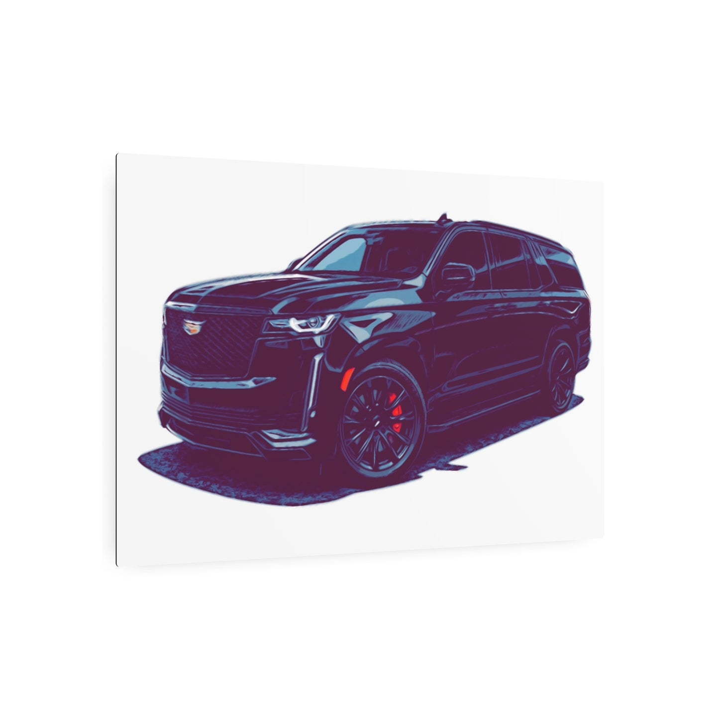 Obsidian Command – Modern Performance SUV Comic Wall Art
