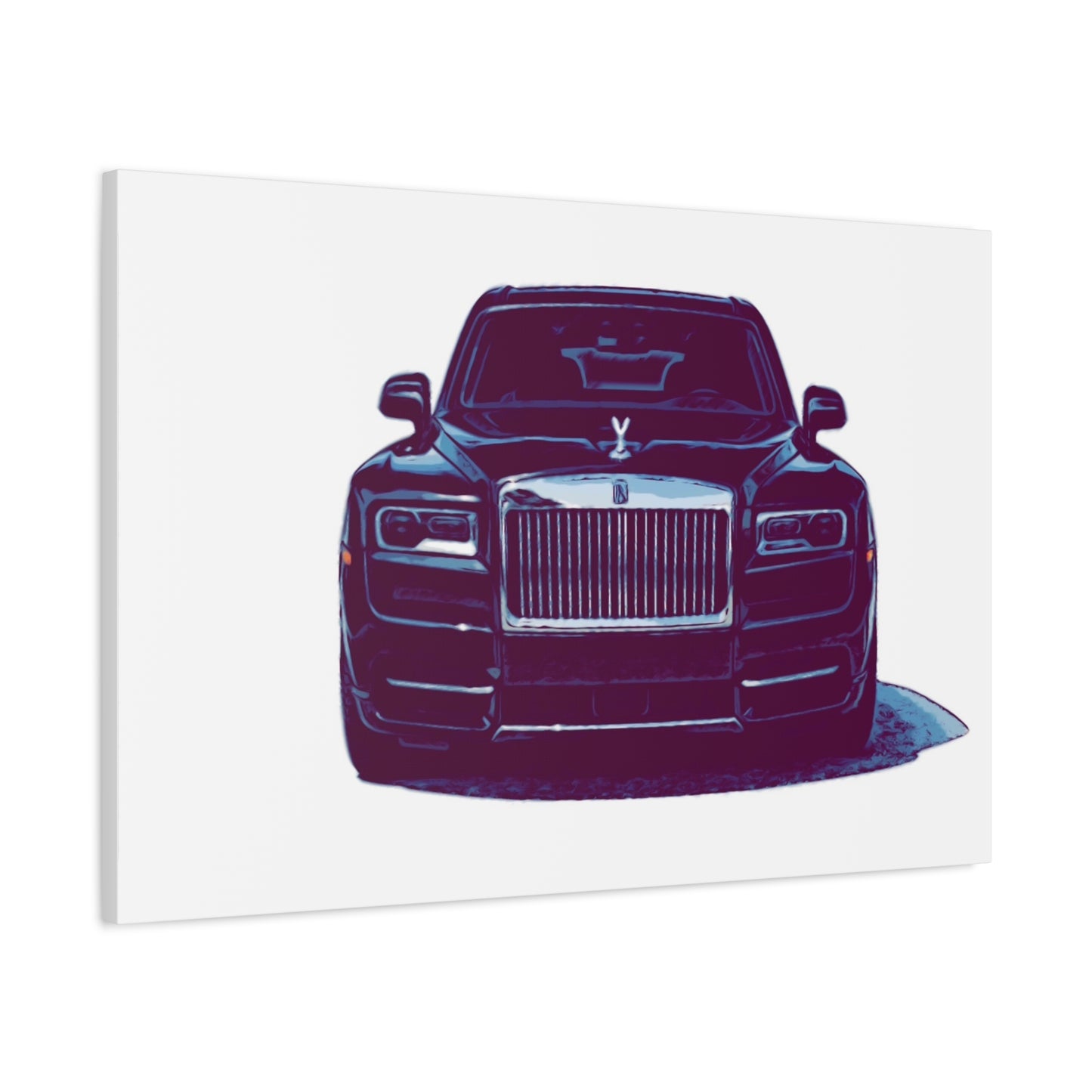 Silent Authority – Luxury Sedan Comic Wall Art