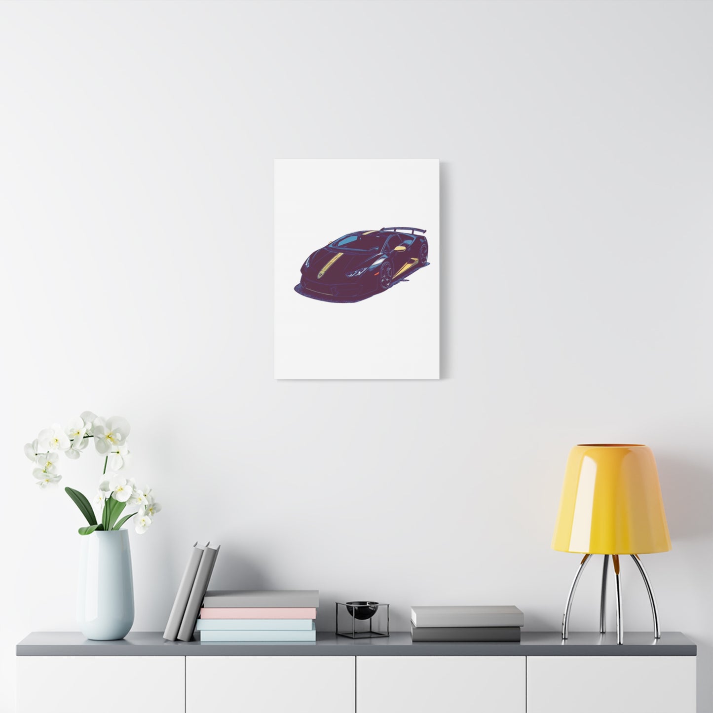 Goldline Fury – Exotic Supercar Comic Wall Art