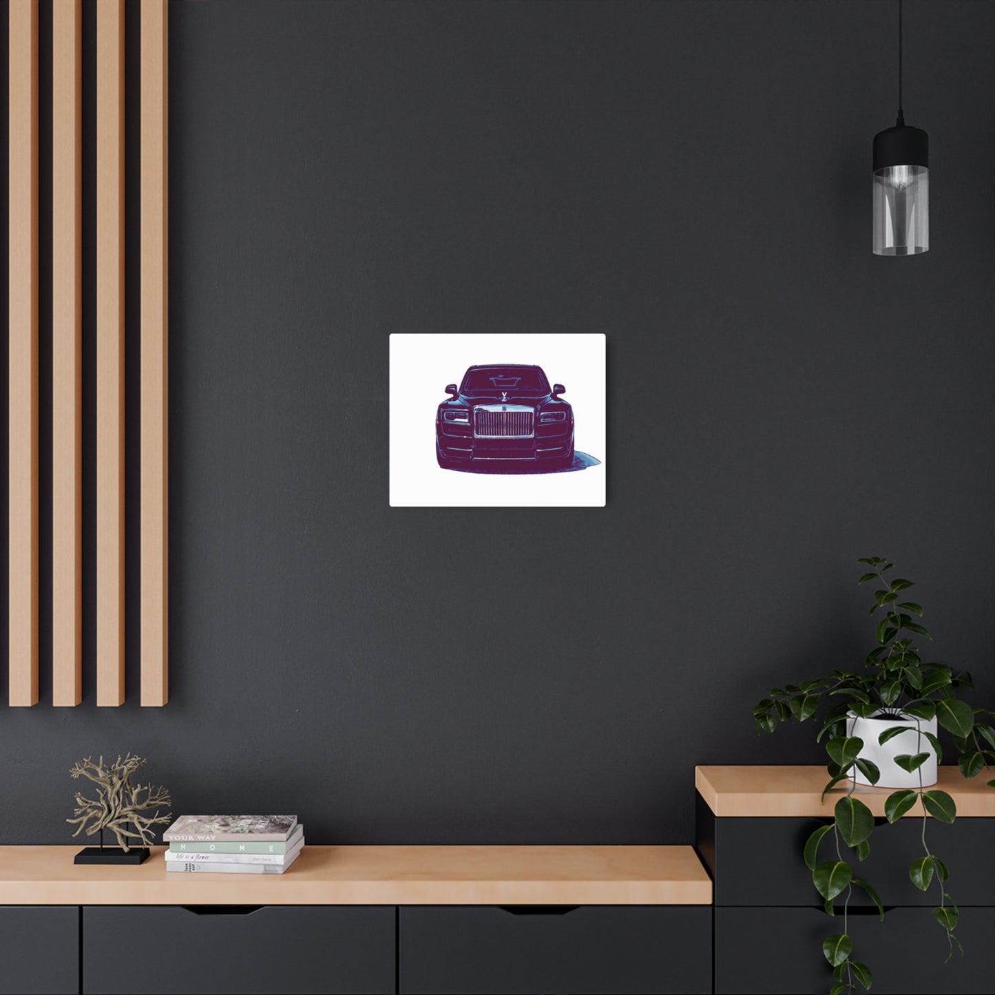 Silent Authority – Luxury Sedan Comic Wall Art