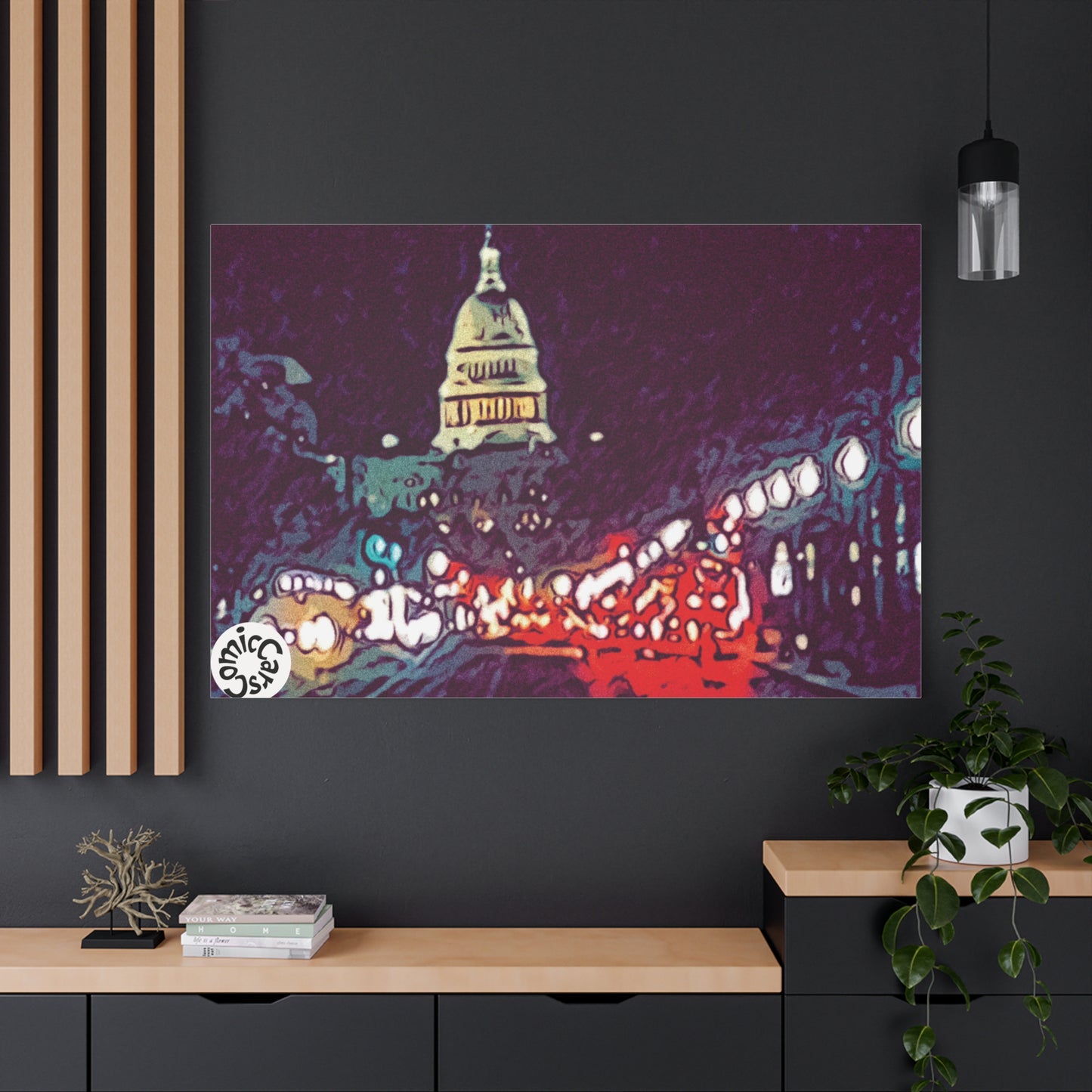 Washington DC Cityscape Matte Canvas Wall Art