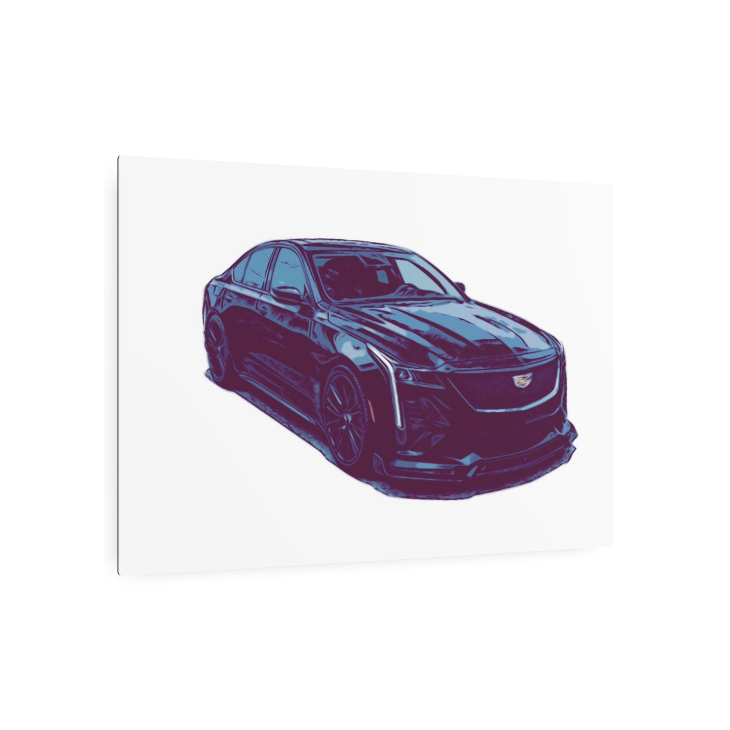 Midnight Precision – Luxury Performance Sedan Comic Wall Art