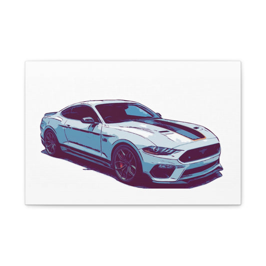 Track-Bred Street Coupe – Modern Performance Comic Car Wall Art