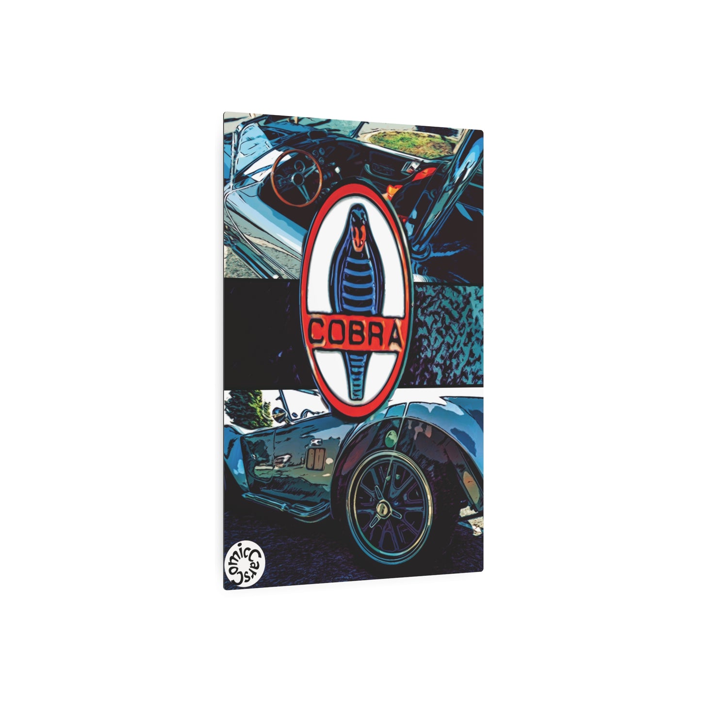 Comic My Ride Metal Art Sign Aluminum Wall Decor with Hanging Hook Multiple Sizes Available