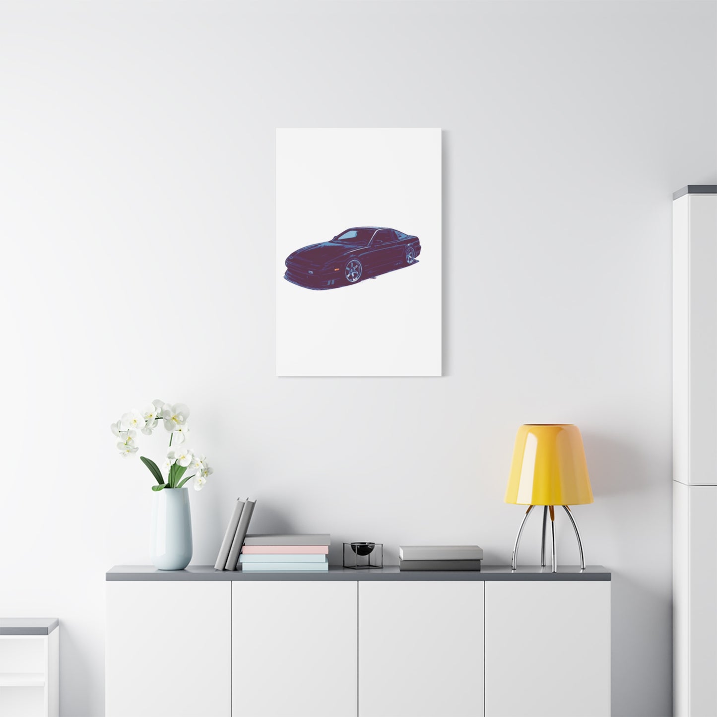 Midnight Drift – JDM Street Coupe Comic Wall Art