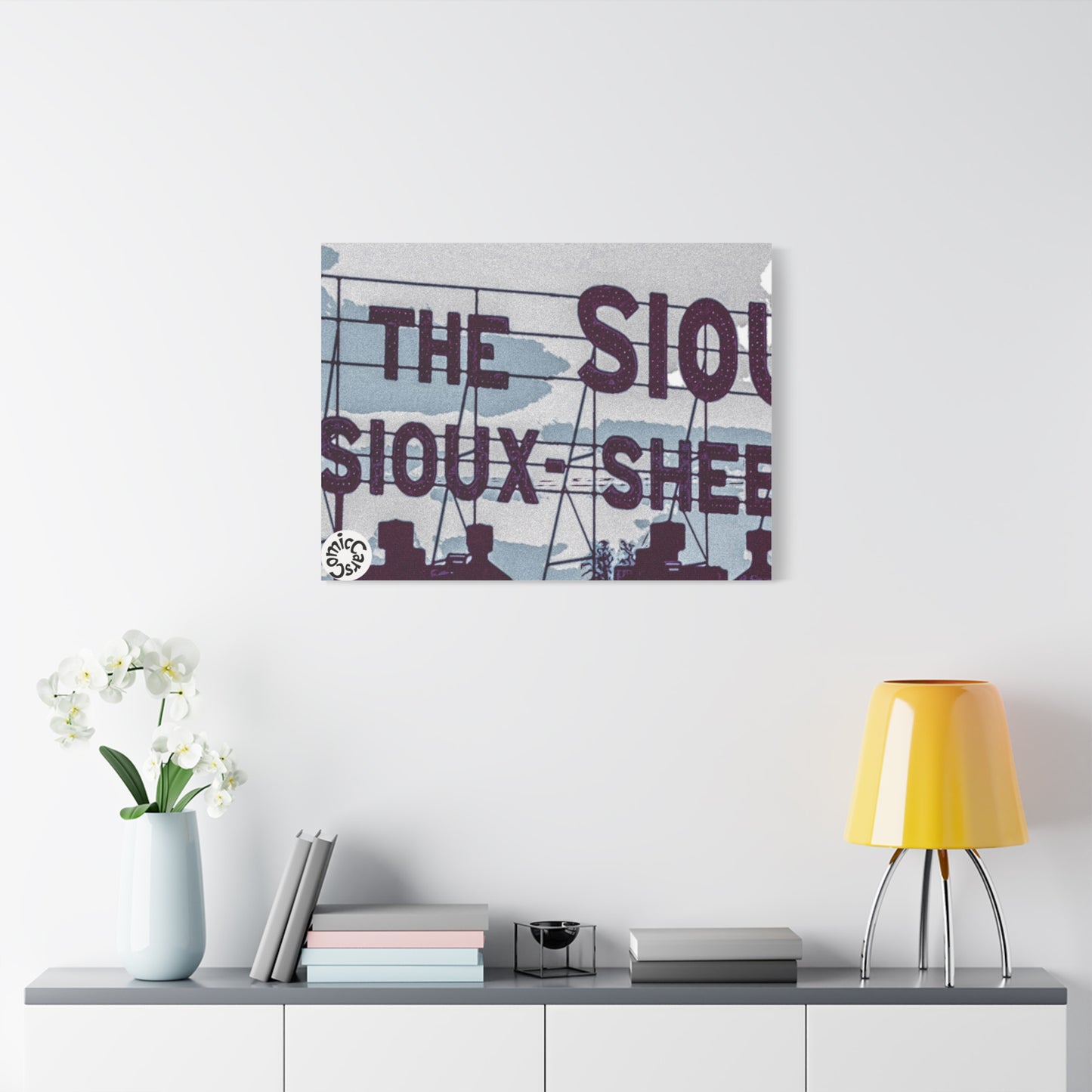 Sioux Falls City Matte Canvas Wall Art Urban Decor